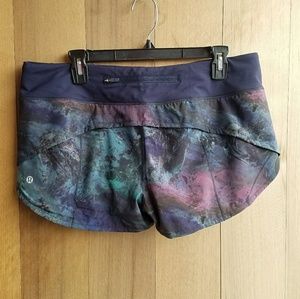 Lululemon Speed Up Short 2.5 Midnight Navy Multi